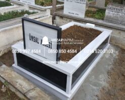Tek Kişilik Granit Çerçeveli Mezar - Görsel 4