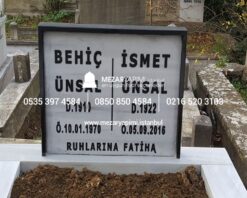 Tek Kişilik Granit Çerçeveli Mezar - Görsel 8