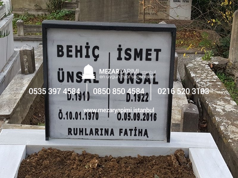 Tek Kişilik Granit Çerçeveli Mezar - Görsel 8