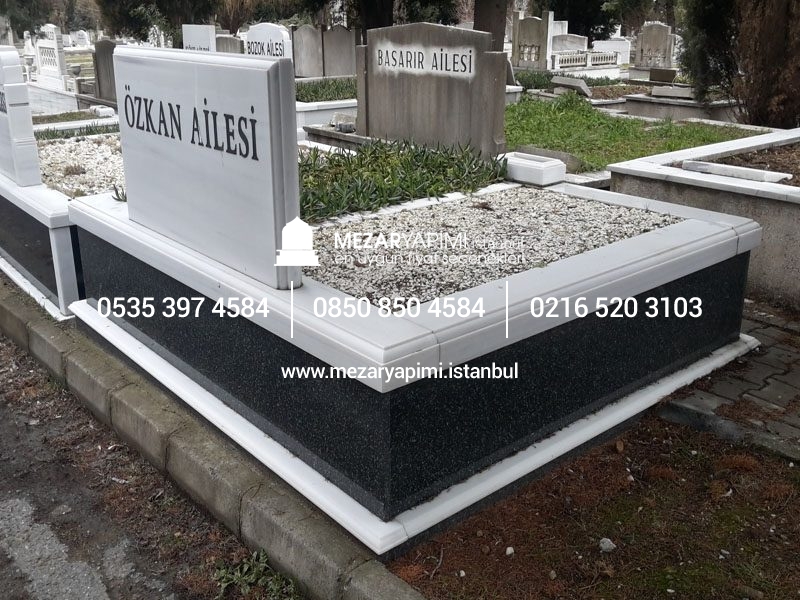 10 cm Kalınlıkta Baştaşı ve Küpeşteli Mezar Modeli - Görsel 13