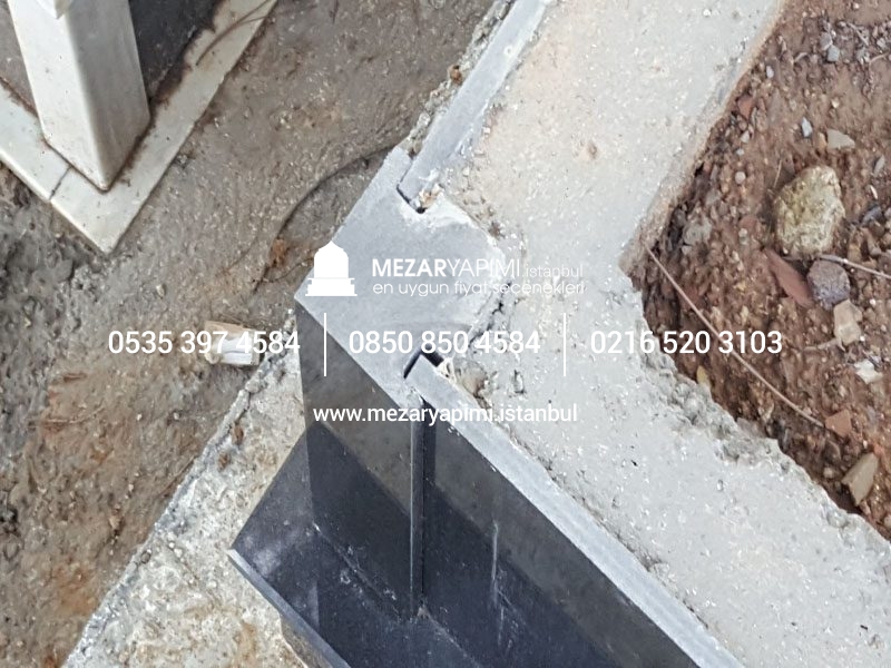10 cm Kalınlıkta Baştaşı ve Küpeşteli Mezar Modeli - Görsel 11
