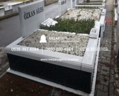 10 cm Kalınlıkta Baştaşı ve Küpeşteli Mezar Modeli - Görsel 14