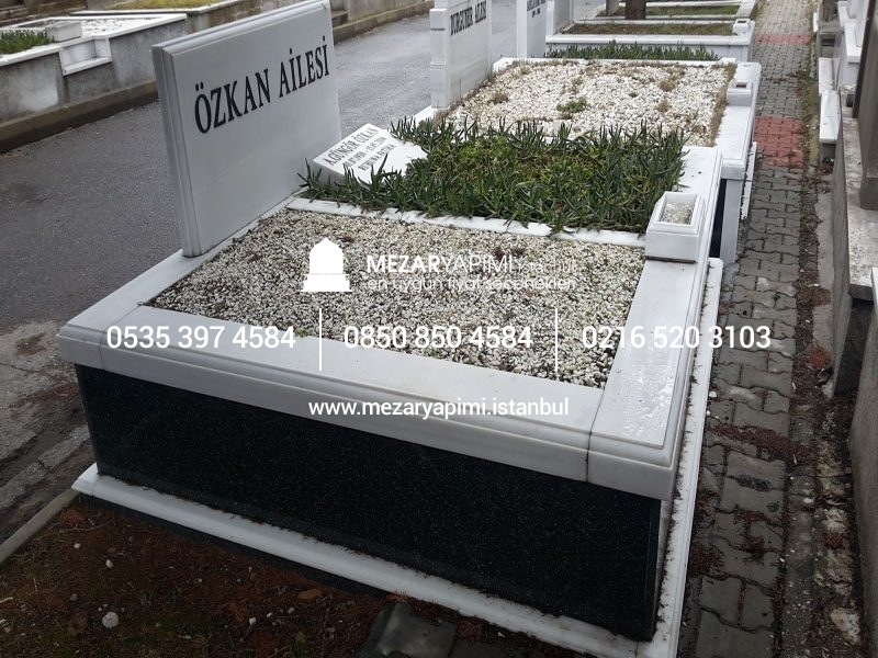 10 cm Kalınlıkta Baştaşı ve Küpeşteli Mezar Modeli - Görsel 14
