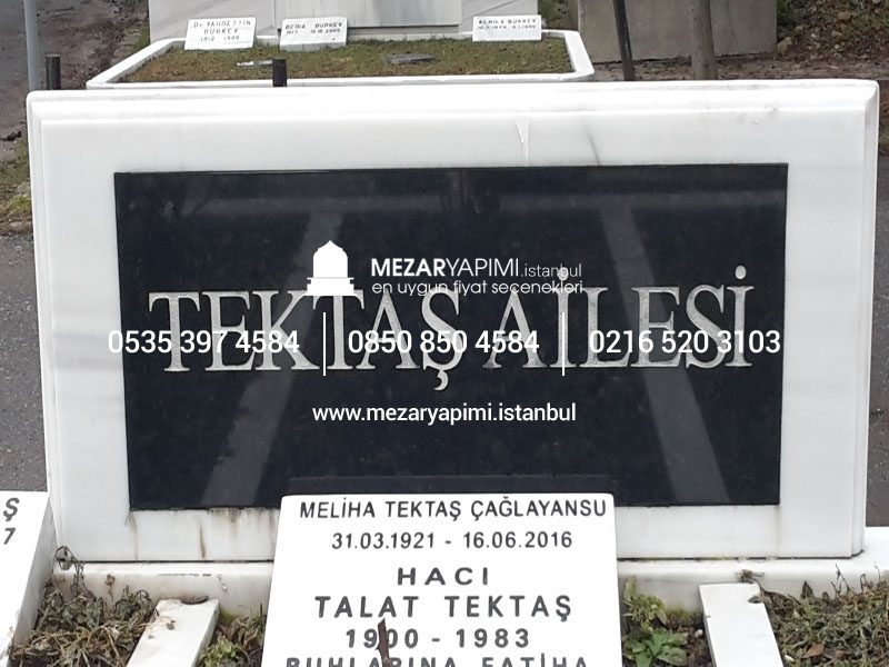 10 cm Kalınlıkta Baştaşı ve Küpeşteli Mezar Modeli - Görsel 16