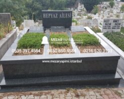 10 cm Kalınlıkta Baştaşı ve Küpeşteli Mezar Modeli - Görsel 9