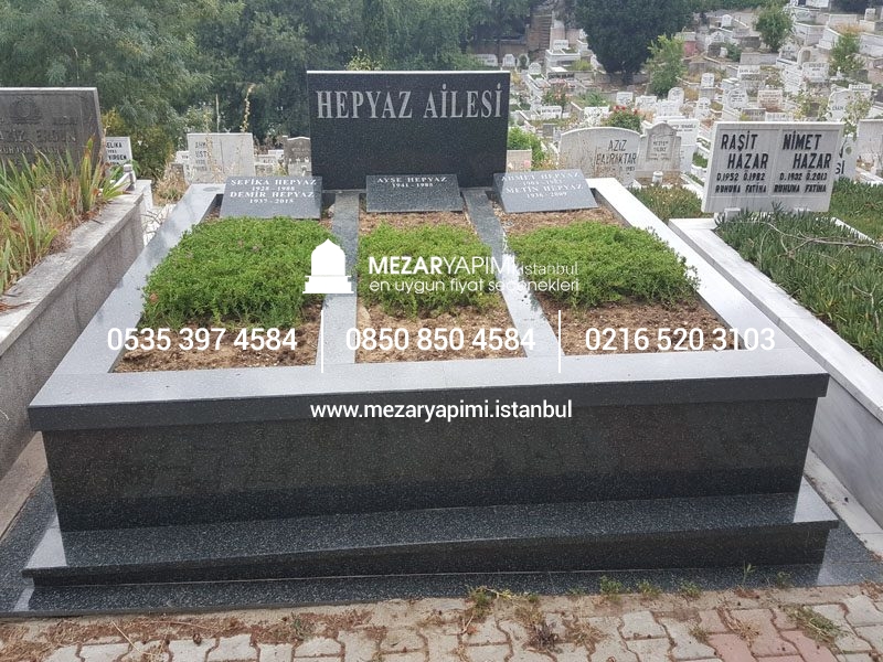 10 cm Kalınlıkta Baştaşı ve Küpeşteli Mezar Modeli - Görsel 9