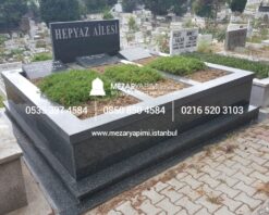 10 cm Kalınlıkta Baştaşı ve Küpeşteli Mezar Modeli - Görsel 8