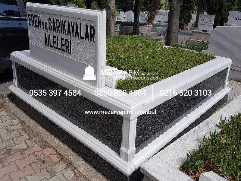 10 cm Kalınlıkta Baştaşı ve Küpeşteli Mezar Modeli - Görsel 12