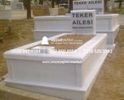 10 cm Kalınlıkta Baştaşı ve Küpeşteli Mezar Modeli - Görsel 22
