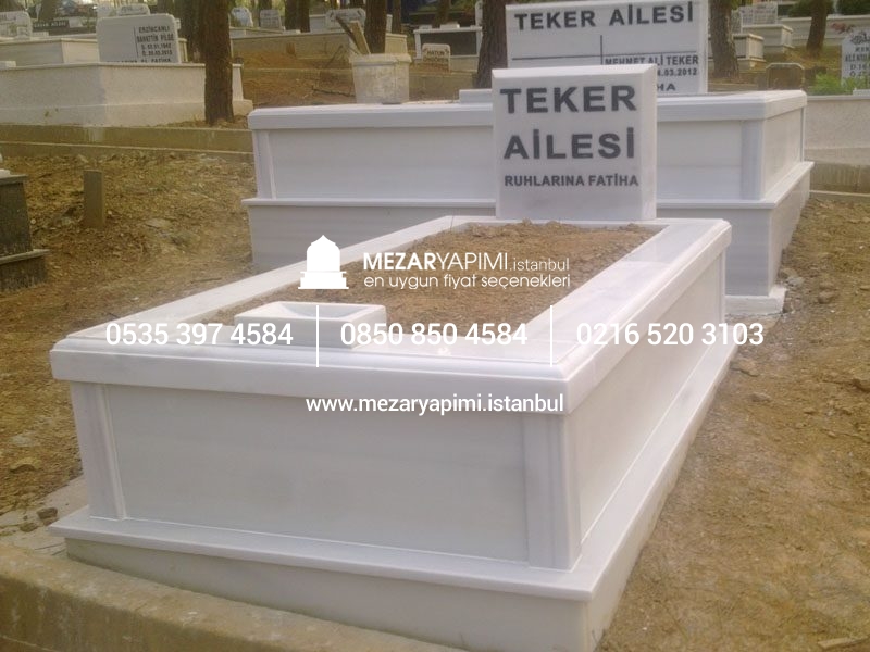 10 cm Kalınlıkta Baştaşı ve Küpeşteli Mezar Modeli - Görsel 22
