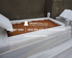 20-10 cm Kalınlıkta Blok Proje Aile Mezar Modeli - Görsel 11