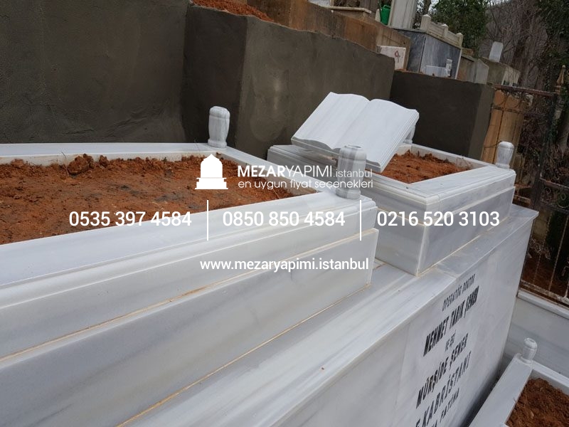 20-10 cm Kalınlıkta Blok Proje Aile Mezar Modeli - Görsel 12