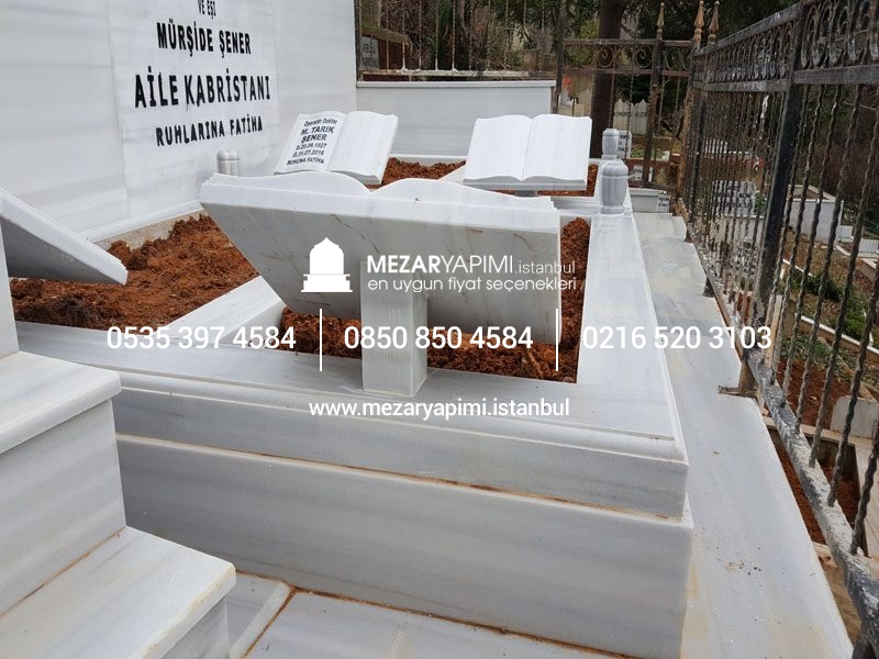 20-10 cm Kalınlıkta Blok Proje Aile Mezar Modeli - Görsel 16