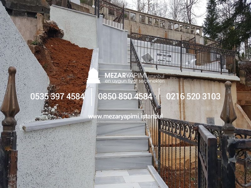 20-10 cm Kalınlıkta Blok Proje Aile Mezar Modeli - Görsel 4