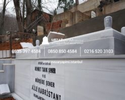 20-10 cm Kalınlıkta Blok Proje Aile Mezar Modeli - Görsel 17