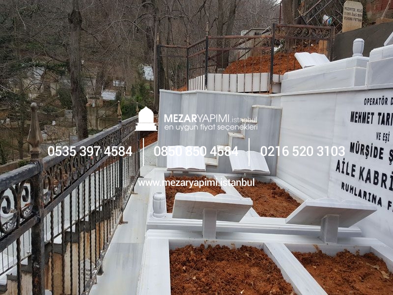 20-10 cm Kalınlıkta Blok Proje Aile Mezar Modeli - Görsel 14