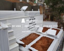 20-10 cm Kalınlıkta Blok Proje Aile Mezar Modeli
