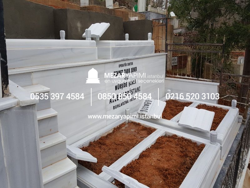 20-10 cm Kalınlıkta Blok Proje Aile Mezar Modeli