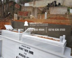 20-10 cm Kalınlıkta Blok Proje Aile Mezar Modeli - Görsel 9