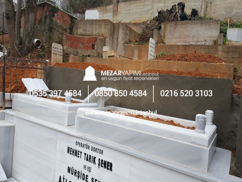 20-10 cm Kalınlıkta Blok Proje Aile Mezar Modeli - Görsel 9