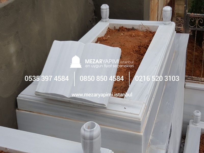 20-10 cm Kalınlıkta Blok Proje Aile Mezar Modeli - Görsel 6