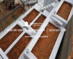 20-10 cm Kalınlıkta Blok Proje Aile Mezar Modeli - Görsel 13