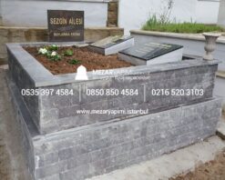 Doğaltaş Görünümlü Mezar Modeli