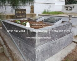 Doğaltaş Görünümlü Mezar Modeli - Görsel 8