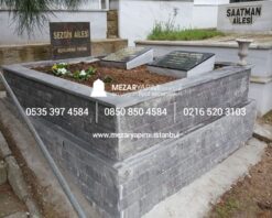 Doğaltaş Görünümlü Mezar Modeli - Görsel 9