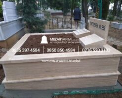 Çift Kişilik Komple Traverten Mezar - Görsel 7