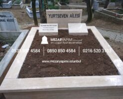 Çift Kişilik Komple Traverten Mezar - Görsel 8