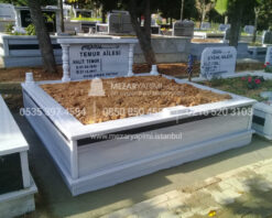 iki Kisilik Bastasi Sutunlu Granit seritli Mezar-8