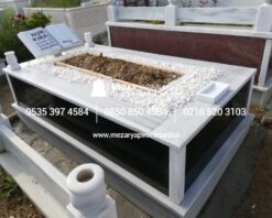 Alternative view of Tek Kişilik Baştaşı Kitabe Gövde Granit Mezar