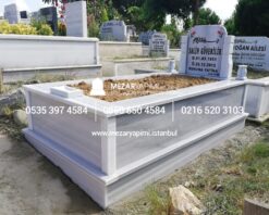 Alternative view of Tek Kişilik Baştaşı Koltuklu Mermer Mezar