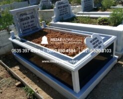 Alternative view of Tek Kişilik Granit Gömme Küpeşte Mezar