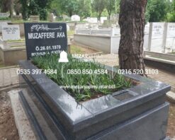 Komple 5 cm Kalınlıkta Siyah Granit Mezar - Görsel 7