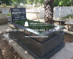Komple 5 cm Kalınlıkta Siyah Granit Mezar - Görsel 10