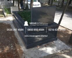 Komple 5 cm Kalınlıkta Siyah Granit Mezar - Görsel 12