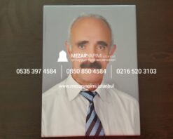 Mezar Taşı Üzerine Dikdörtgen Porselen Fotoğraf 24X30 cm - Görsel 5