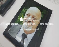 Granit Mezar Taşı Üzerine Renkli Solmayan Resim - Görsel 3