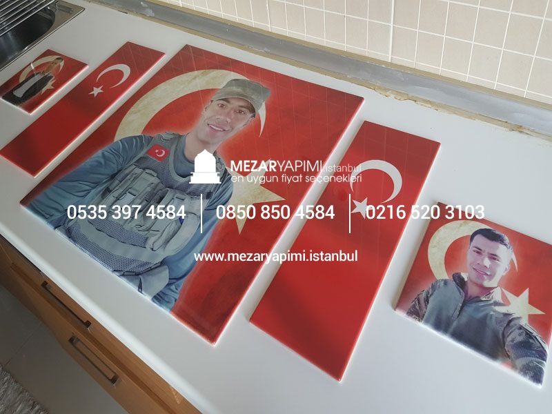 Mezar Taşına Büyük Boy Porselen Fotoğraf 50X50 cm - Görsel 8