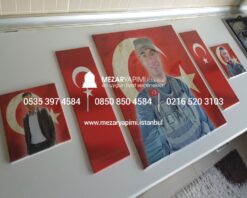 Mezar Taşına Büyük Boy Porselen Fotoğraf 50X50 cm - Görsel 13
