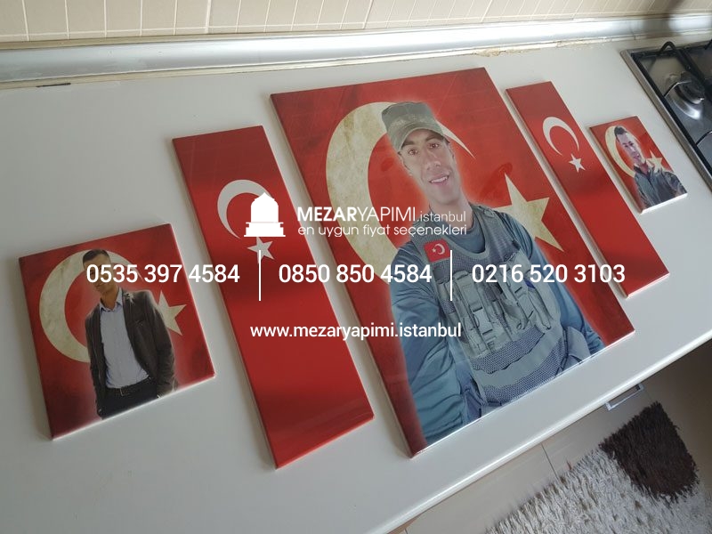 Mezar Taşına Büyük Boy Porselen Fotoğraf 50X50 cm - Görsel 13