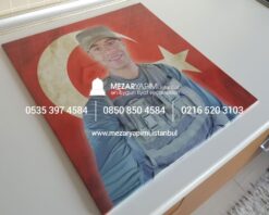 Mezar Taşına Büyük Boy Porselen Fotoğraf 50X50 cm - Görsel 6