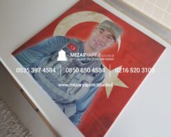 Mezar Taşına Büyük Boy Porselen Fotoğraf 50X50 cm - Görsel 3