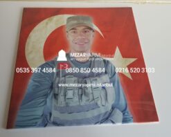 Mezar Taşına Büyük Boy Porselen Fotoğraf 50X50 cm - Görsel 7