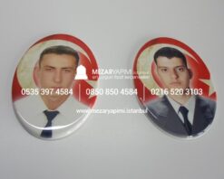 Şehit Mezar Taşına Solmayan Porselen Fotoğraf & Bayrak - Görsel 14