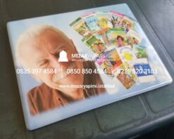 Mezar Taşı Üzerine Dikdörtgen Porselen Fotoğraf 13x18 cm - Görsel 3