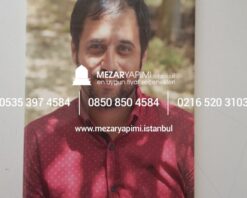 Mezar Taşı Üzerine Dikdörtgen Porselen Fotoğraf 13x18 cm - Görsel 7