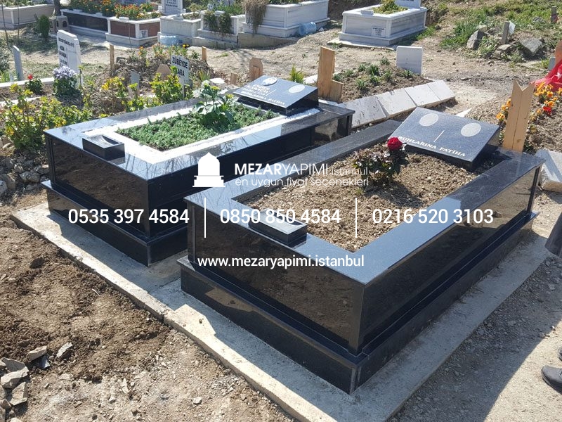 Tek Kişilik Komple Star Galaxy Granit Mezar - Görsel 9